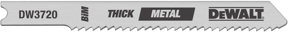 DEWALT DW3728-5 3" 32 TPI Sheet Metal Cut Cobalt Steel U-Shank Jig Saw Blade - 5 Pack