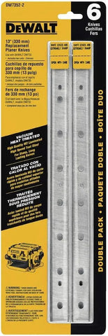 DEWALT Planer Blades, Heat Treated, Double Sided, 13-Inch, 2-Pack (DW7352-2)