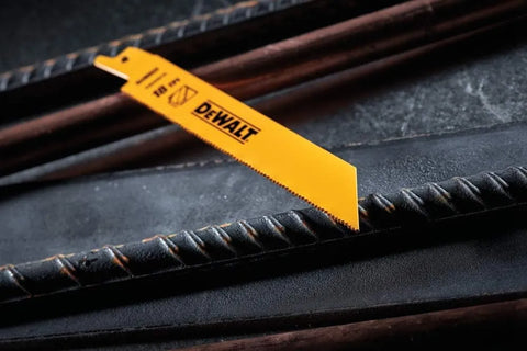 DEWALT DW4811 6-Inch 18 TPI Straight Back Bi-Metal Reciprocating Blade (5-pack)