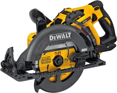 DEWALT FLEXVOLT 60V MAX* Circular Saw Kit, 7-1/4-Inch, Worm Style, 9.0Ah Battery (DCS577X1)