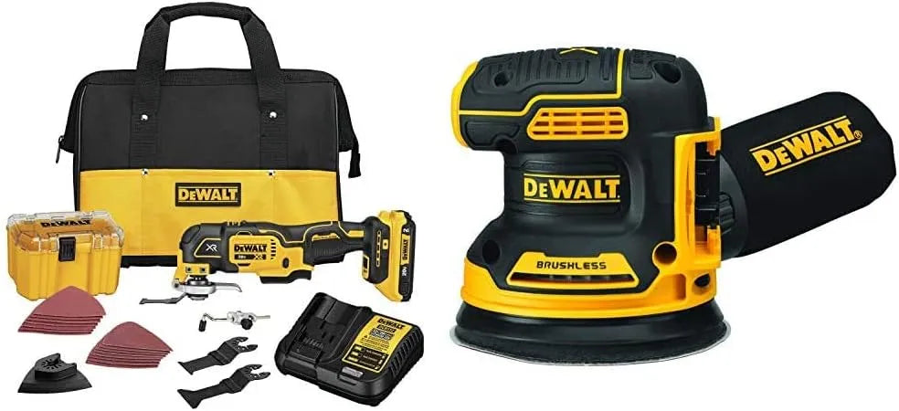 DEWALT 20V MAX XR Multi-Tool Kit, Oscillating Tool, and Orbital Sander