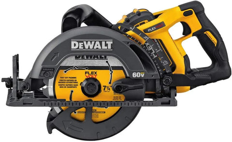 DEWALT FLEXVOLT 60V MAX* Circular Saw Kit, 7-1/4-Inch, Worm Style, 9.0Ah Battery (DCS577X1)