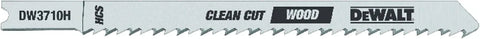 DEWALT DW3710H 4-Inch 10 TPI Fine Smooth HCS U-Shank Woodcutting Jig Saw Blade (5-Pack)