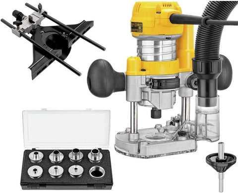 DEWALT Router Fixed/Plunge Base Kit, Variable Speed, 1.25-HP Max Torque (DWP611PK)
