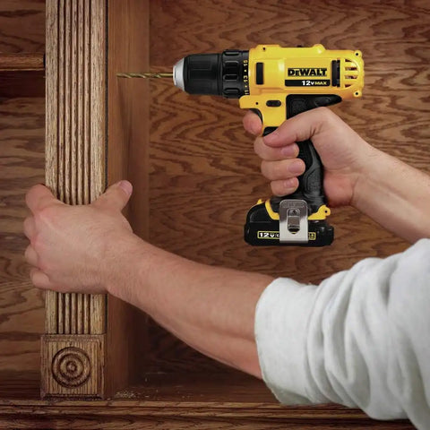 DEWALT 12V MAX 3/8 Inch Cordless Drill/Driver Kit with Battery and Charger Included (DCD710S2)