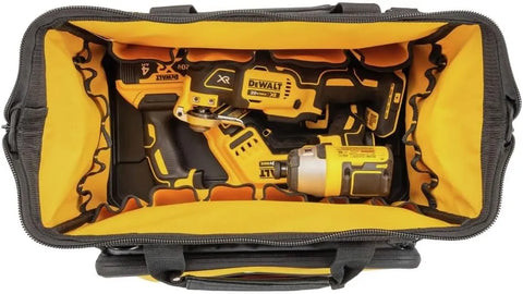 DEWALT Tool Bag, Water Resistant, Hard Bottom, 16-inch, Professional Tool Tote (DWST560103)