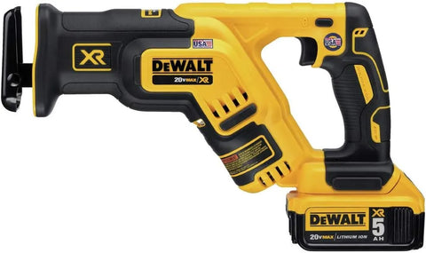 DEWALT 20V MAX XR Compact Reciprocating Saw, 5.0-Amp Hour, Cordless (DCS367P1)