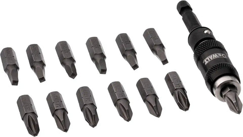 DEWALT Pivot Bit Holder Set with Screwdriving Bits and Magnetic Bit Holder, 14 Piece (DWPVTC14)