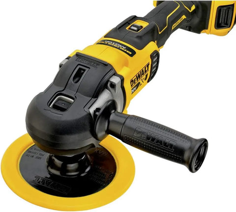 DEWALT 20V MAX* XR Cordless Polisher Kit, Rotary, Variable Speed, 7-Inch, 180 mm (DCM849P2)