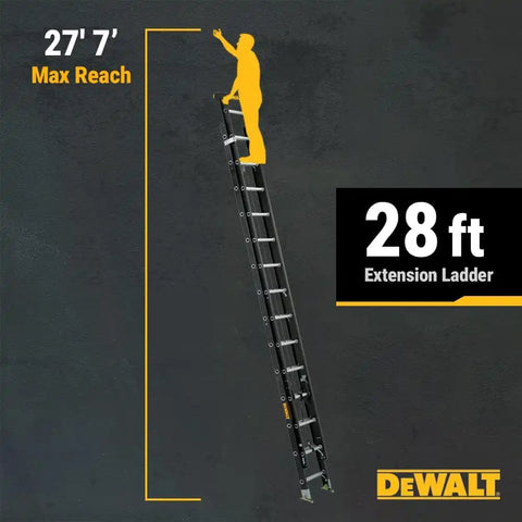 DeWalt Type IA 300lb Rated FG Extension w/ProTop 28' DXL3020-28PT