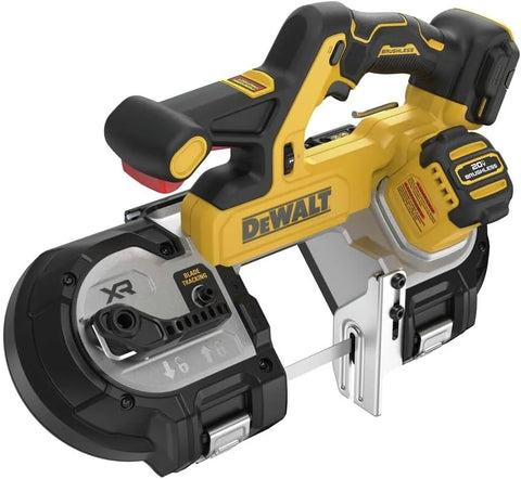 DEWALT 20V MAX XR Dual Trigger Bandsaw, Brushless Motor, Portable and Cordless, 3-3/8 Inch Cut Capacity, Bare Tool Only (DCS379B)