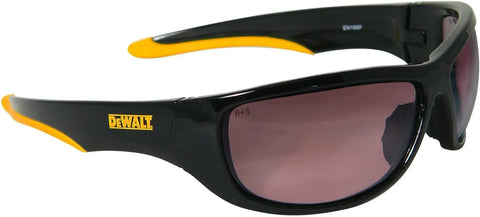 DEWALT DPG94-GLC Dominator™ Z87+ Safety Glasses – Black Full Frame & Gradient Lens – Rubber Temples & Nosepiece – 1 Pair