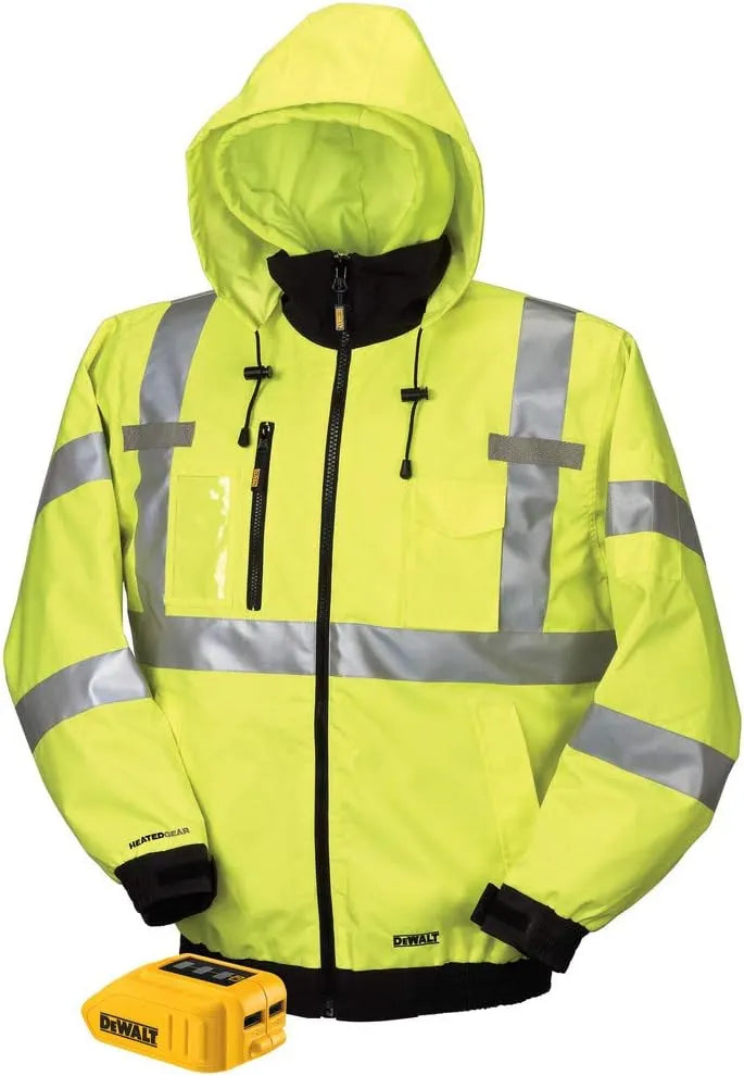 DEWALT DCHJ070B-XL 20V/12V MAX Bare High-Vis Heated Jacket, High-Vis, X-Large