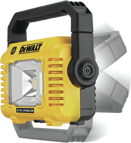 DEWALT 12V/20V MAX LED Work Light, Compact with 360 Degree Rotating Handle, 2000 Lumens of Brightness, Cordless, Bare Tool Only (DCL077B)
