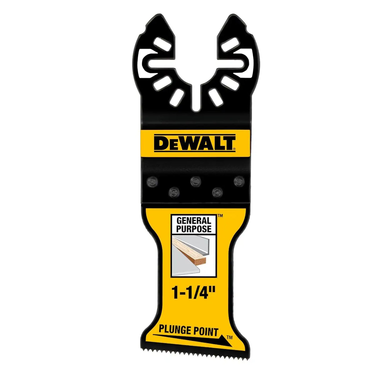 DEWALT 1 1/4' PLUNGEPOINT Oscillating Tool Blade, General Purpose Blade, 25 Pack (DWA4258B25)