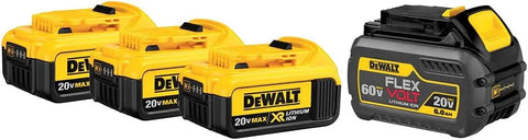 DEWALT DCB1800M3T1 Portable Power Station with (3) 4.0 Ah & (1) 6.0 Ah Batteries