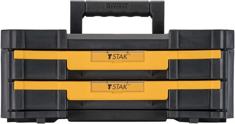 DEWALT TSTAK Tool Storage Organizer with Double Drawers, Holds Up to 16.5 lbs. (DWST17804)