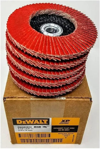 DEWALT DWA8282H 80G T29 XP Ceramic Flap Disc, 4-1/2" x 5/8"