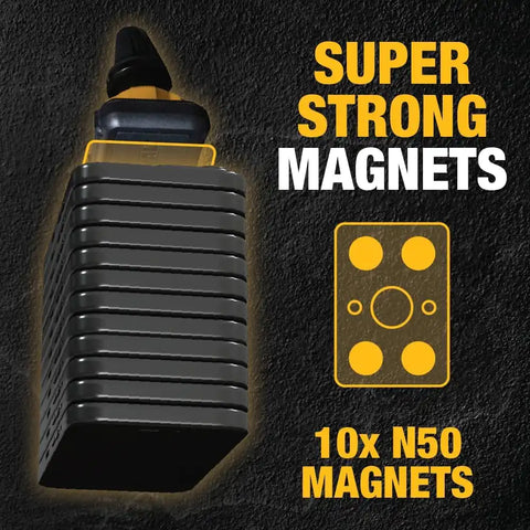 DEWALT Heavy Duty Magnetic Phone Holder for Car, Universal Air Vent Magnetic Car Phone Holder, Reinforced Automobile Mount for Mobile Devices and Mini Tablets, Incl Metal Plates for NonMagSafe Devices