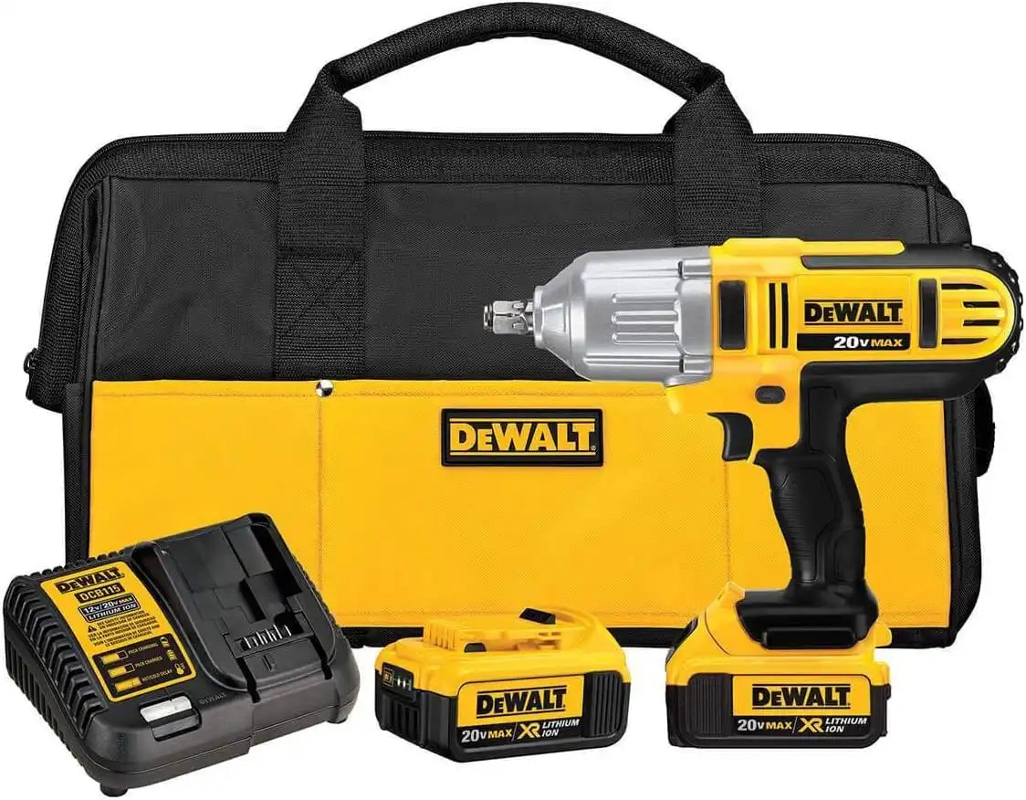 DEWALT 20V MAX* Impact Wrench, High Torque, Hog Ring Anvil, 1/2-Inch (DCF889HM2)