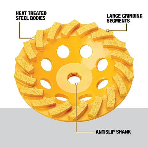 DEWALT DW4772T 4-Inch XP Turbo Diamond Cup Wheel