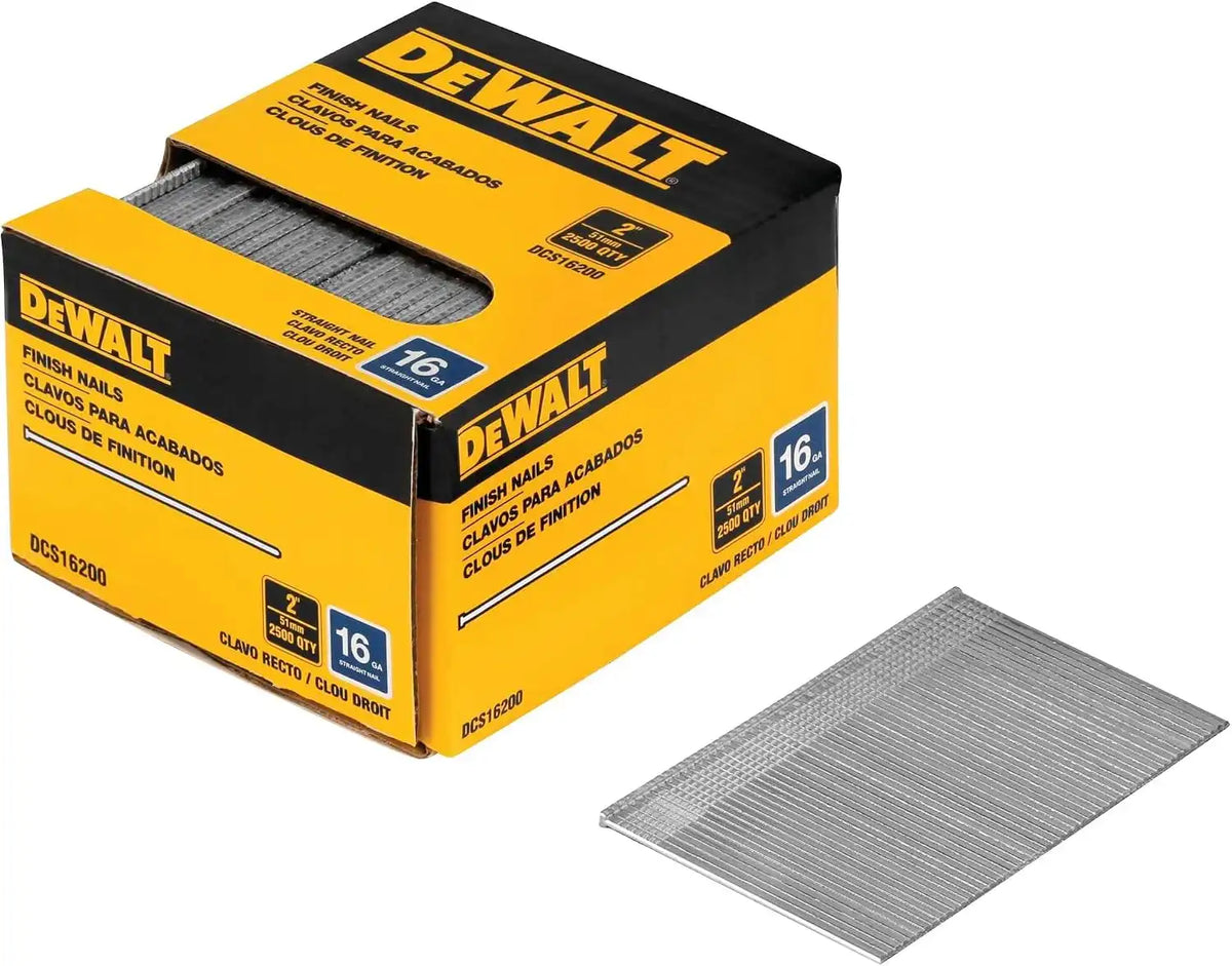 DeWalt DCS16200 2' 16 Gauge Heavy-Duty Straight Finish Nails