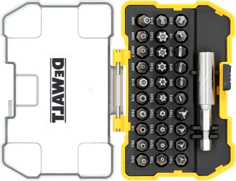 DEWALT Security Bit Set, 31-Piece Screwdriver Bit Set with Case, Universal 1/4 In Hex, Includeds Magnetic Bit Holder (DWAX200)