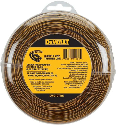 Dewalt Trimmer LINE .080X225FT DWO1DT802