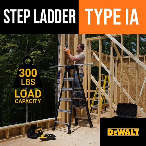 DeWalt Type IA 300lb Rated FG Stepladder 4' DXL3010-04