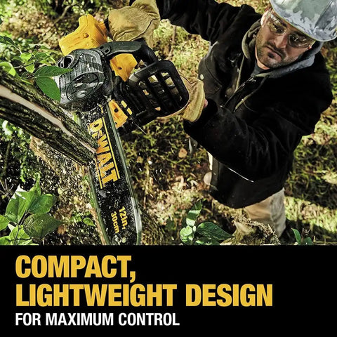DEWALT DCCS620B 20V Max Compact Cordless Chainsaw with Brushless Motor, Tool Only
