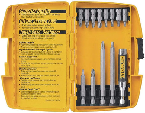 DEWALT DW2160 Bit Tip Assortment with Bit Tip Driver Set, 13-Piece