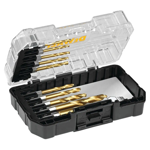 DEWALT Titanium Nitride Coated Drill Bit Set, 10-Piece Impact Ready (DD5160)