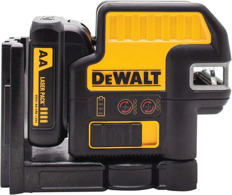 DEWALT 12V MAX Laser Level, 5 Spot Laser and Cross Line Laser, Red, AA Battery Starter Pack Included (DW0825LR)