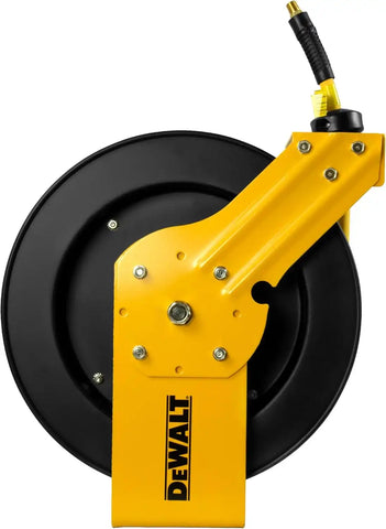 DEWALT 3/8 in. x 50 ft. Retractable Air Hose Reel with Rubber Hose