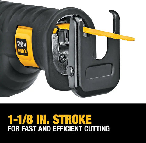 DEWALT 20V MAX Reciprocating Saw, 3,000 Strokes Per Minute, Variable Speed Trigger Cordless Saw, Tool Only (DCS380B)