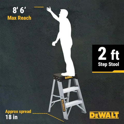 DeWalt Type IA 300lb Rated AL Stepladder 2' DXL2010-02