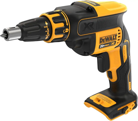 DEWALT 20V MAX XR Drywall Screw Gun, Cordless, 4,400 RPM, LED Light, Bare Tool Only (DCF620B)
