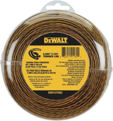 DEWALT FLEXVOLT 60V MAX* String Trimmer, Two Speed, 15-Inch, 3-Ah Battery & Extra Trimmer Line, 225-foot by 0.080-Inch (DCST970X1 & DWO1DT802) Yellow