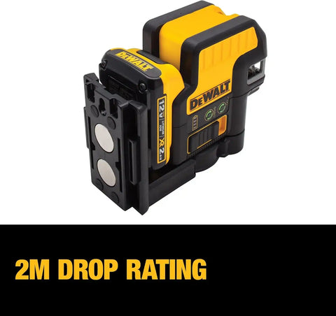 DEWALT 12V MAX Laser Level, 2 Spot and Cross Line Laser, Red (DW0822LR)