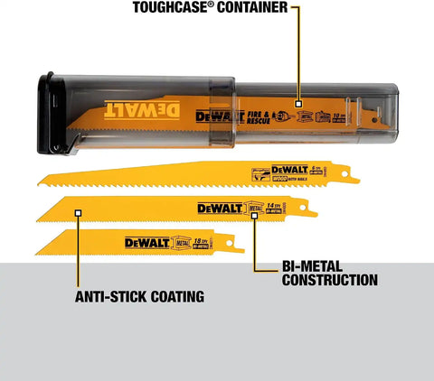 DEWALT Bi-Metal Reciprocating Saw Blade Multi TPI (16 Pack) (DW4899C)