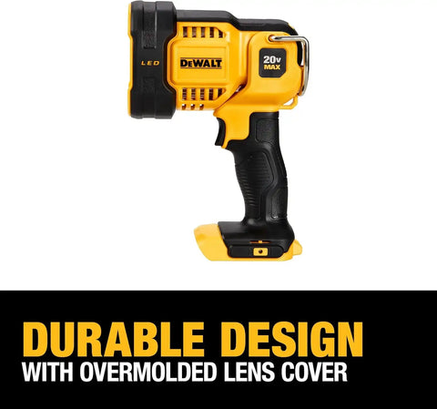 DEWALT 20V MAX LED Work Light, Handheld Spotlight with 508 Yard Distance, Pivoting Head, 1500 Lumens, Cordless, Battery Not Included (DCL043)