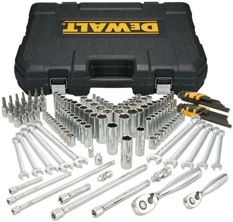 DEWALT Socket Set, 1/4-inch & 3/8-inch Drive, Standard and Metric, 156-Piece (DWMT72164)