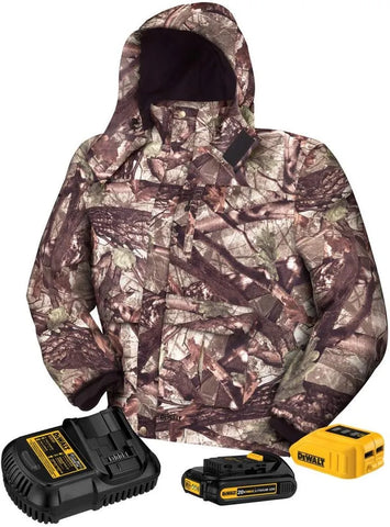 DEWALT DCHJ062C1-L 20V/12V MAX Camo Heated Jacket Kit, Large