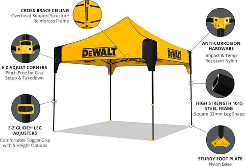 DEWALT® Work Shelter 10' x 10' Canopy