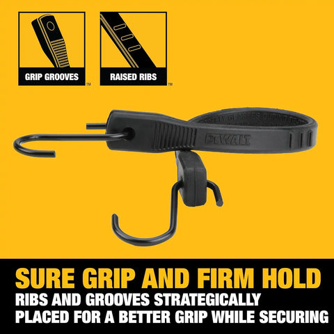 DEWALT DXBC3001015-40 Black 15" Rubber Tarp Straps, 40 Pack