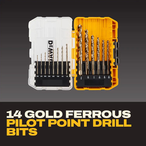 DEWALT Screwdriver Bit Set, 100 Pc Impact Driver Bit Set with Drill Bits, Magnetic Holder and Nut Drivers, FlexTorq Impact Ready, ToughCase Included (DWA2FTS100)