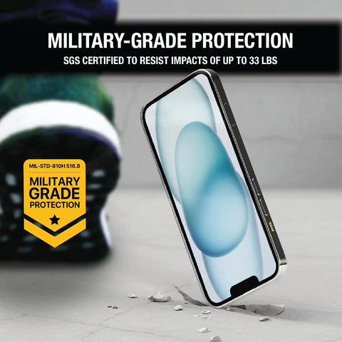 DEWALT Glass Screen Protector for iPhone — Apple Compatible Tempered Glass Screen Protector — Easy Install Screen Protection for iPhone — Applicator Included — 2-Pack (iPhone 16 Pro)