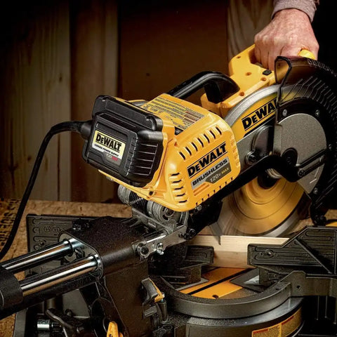 DEWALT FLEXVOLT 120V MAX* Miter Saw, 12-Inch, Double Bevel, Compound, Sliding, Tool/Adapter Only (DHS790AB)