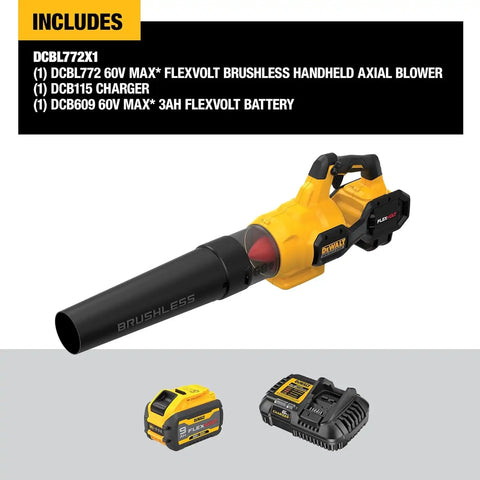 Dewalt Blower AXIAL BRUSHLESS 600 CFM DCBL772X1