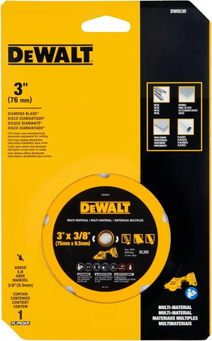 DEWALT Cut Off Wheel, 3", with Fine Finish, Ultra Sharp Carbide (DW8530)
